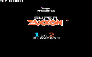Super Zaxxon Title Screen